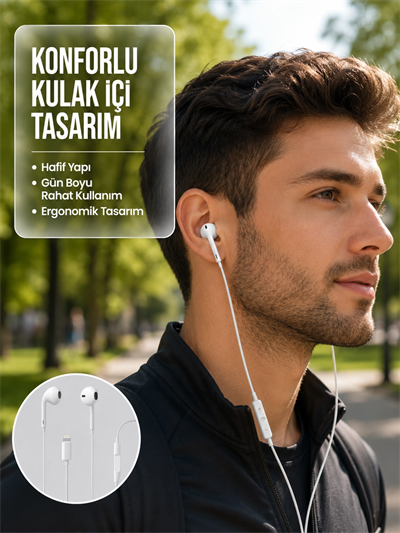 Uzaktan Kumandalı Mikrofonlu Mükemmel Ses Deneyimi Kulaklık Yeni Nesil