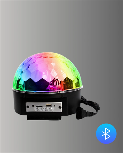 Uzaktan Kumandalı RGB LED Disko Topu Bluetooth Hoparlörlü