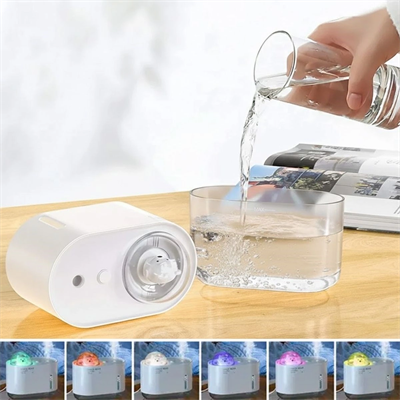 Uzay Ayısı 300 Ml Usb Hava Nemlendirici – Led Işıklı Masaüstü Buhar Makinesi, Yatak Odası & Çocuk Odası İçin Ortam Nemlendirici Bx40