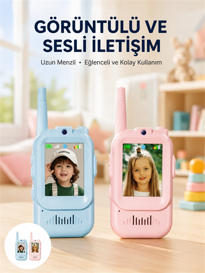 Uzun Menzilli Video Walkie Talkie Eğitici ve Eğlenceli Oyuncak