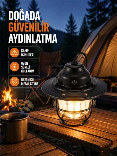 Uzun Ömürlü Bataryalı Outdoor LED Gece Lambası