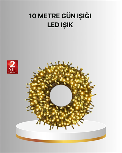 Uzun Ömürlü LED Teknolojili 10 Metre Şık Işıklı Süsleme Seti