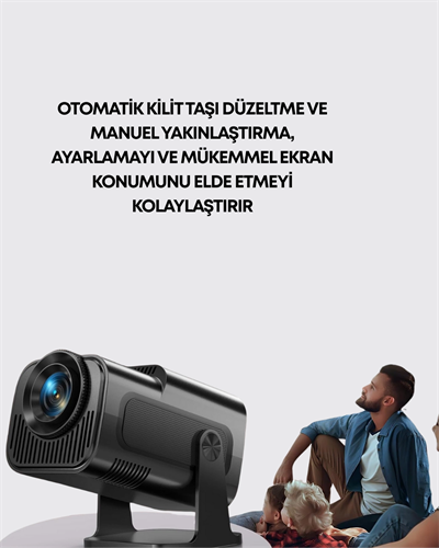 Uzun Ömürlü Lamba ve Dahili Hoparlörlü Ev Sinema Projektörü