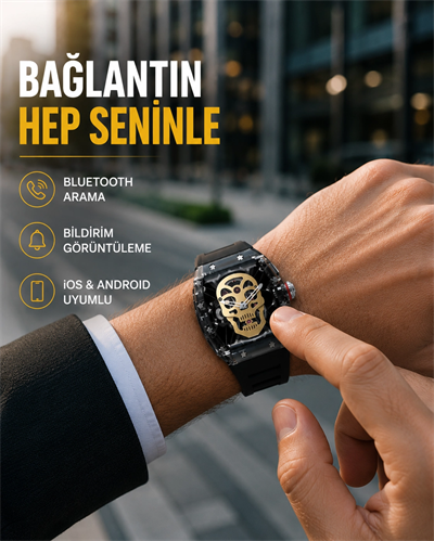 Uzun Pil Ömürlü Akıllı Saat Günlük ve Spor Kullanım