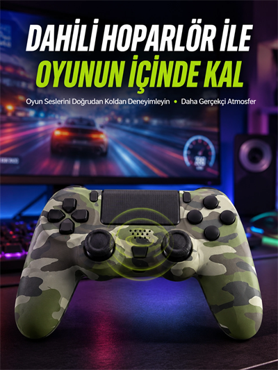 Uzun Pil Ömürlü Oyun Kolu – USB ile Hızlı Şarj Desteği