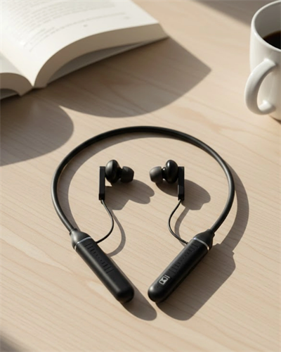 Uzun Süre Kullanımlı Kablosuz Boyun Askılı Stereo Kulaklık Güçlü Bas ve Net Ses