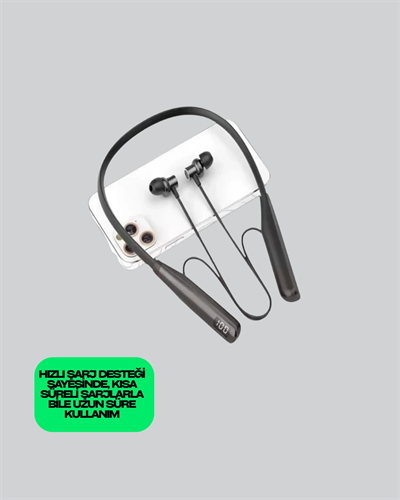 Uzun Süreli Kullanım Boyun Askılı Kablosuz Kulaklık – Hızlı Şarj, Ergonomik Tasarım