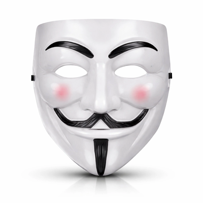 V Mask Premium Vendetta Beyaz Maske (guy Fawkes Stil)