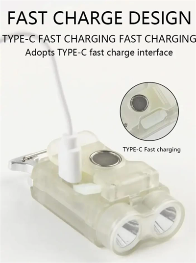 V15 Edc El Feneri 1200lm Anahtarlık Işık Tip-c Şarj Edilebilir Taşınabilir Mini Torch Mıknatıs Klips Ile Kamp Cep Fener