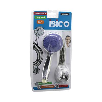 VAKUMLU AMBALAJ3İN1DUŞ SETİ FONKSİYONLU DUŞ BAŞLIK - METAL DUŞ HORTUM - MAFSAL=ASKI VİDALI (3936)