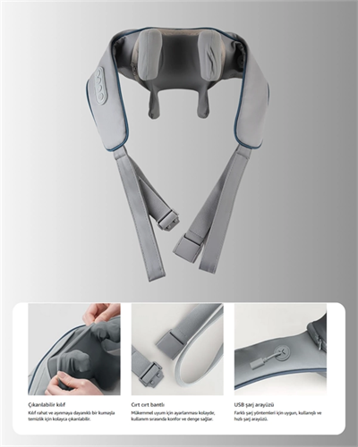 VNB-01 U Tipi Ergonomik Boyun Masaj Cihazı