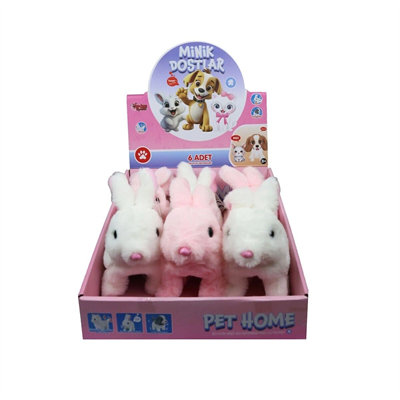VRD10643 PELUŞ EVCİL TAVŞAN (SESLİ VE(Belirtilen fiyat, tekli satış için adet fiyatıdır.)