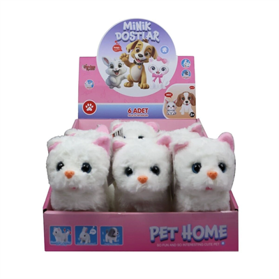 VRD10644 PELUŞ EVCİL KEDİ (SESLİ VE(Belirtilen fiyat, tekli satış için adet fiyatıdır.)
