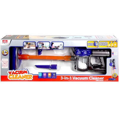 Vacuum Cleaner Pilli Kablosuz Oyuncak Dikey Standlı Elektrik Süpürgesi - 0282U