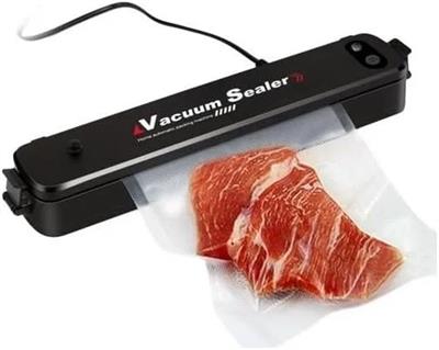 Vacuum Sealer Ev Tipi Vakumlama ve Yapıştırma Makinesi + 10 Adet Vakum Poşeti (3936)