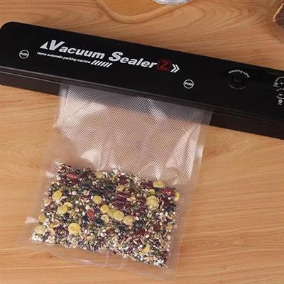 Vacuum Sealer Ev Tipi Vakumlama ve Yapıştırma Makinesi + 10 Adet Vakum Poşeti (3936)
