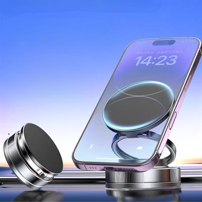 Vakumlu Manyetik Telefon Tutucu – Güçlü Vakum 360 Derece Döner Araç İçi Telefon Standı, Ultra Sabit Manyetik Destekli Mobil Cihaz Aparatı (3936)