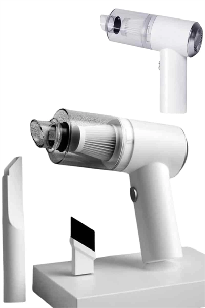 Vakumlu Süpürge Şarjlı Elektrikli Mini Taşınabilir Uzun Ömürlü Hazneli