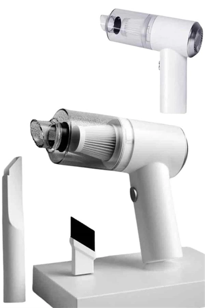 Vakumlu Süpürge Şarjlı Elektrikli Mini Taşınabilir Uzun Ömürlü Hazneli