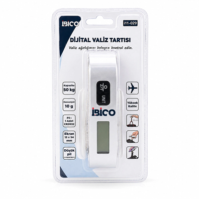 Valiz Model Dijital Valiz Terazi Tartı Kantar Pilli Max=50kg Hasassiyet = 10gr İ11-029 Bx40