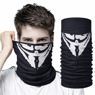 Vendetta Maskesi Desenli Baf Bandana – Çok Amaçlı Yüz Boyunluk Bandana 4 No Bx40