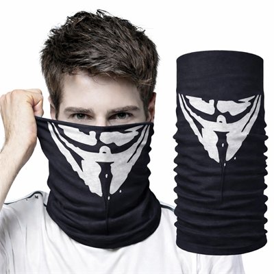 Vendetta Maskesi Desenli Baf Bandana – Çok Amaçlı Yüz Boyunluk Bandana 4 No