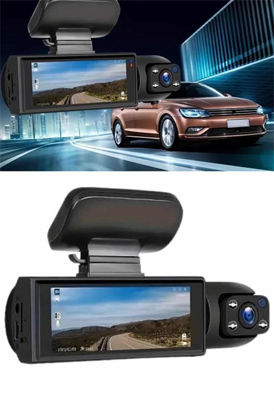 Video ve Fotoğraf Kaydedici Sürüş Kamerası Ön ve Arka Çift Kameralı