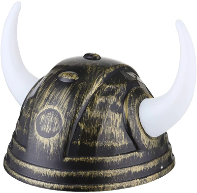Viking Başlığı Asteriks Başlığı Altın Renk