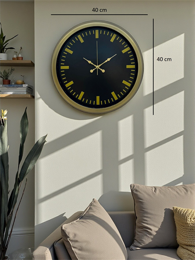 Vintage 40 Cm Metal Modern Duvar Saati