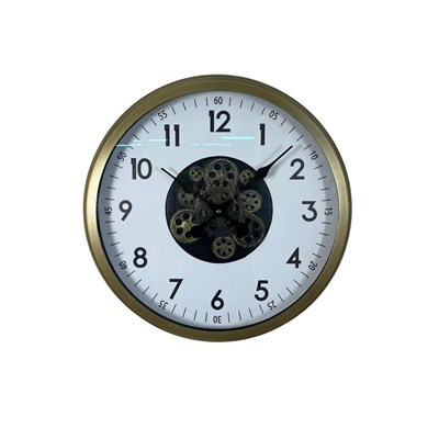 Vintage 60 Cm Çarklı Modern Duvar Saati