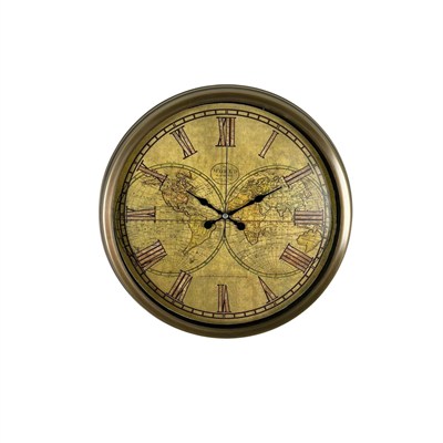 Vintage Atlas Majestic 40 Cm Metal Duvar Saati