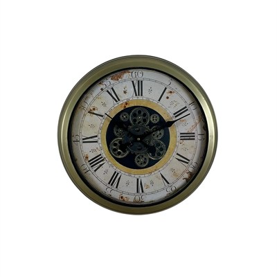 Vintage Aurea 60 Cm Çarklı Duvar Saati