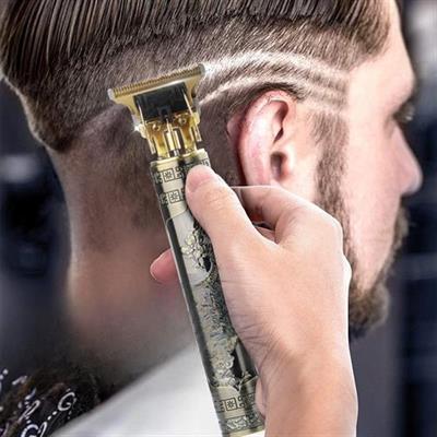 Vintage Görünümlü Güçlü 4 Farklı Başlıklı USB ŞarjlI Manuel Tıraş Makinası (3936)