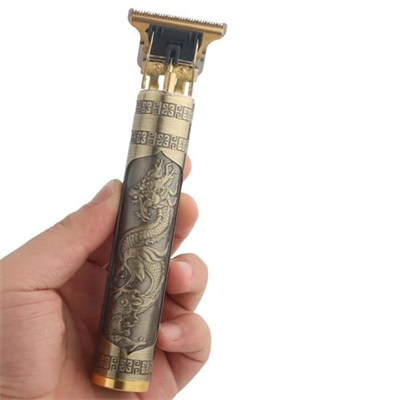 Vintage Görünümlü Güçlü 4 Farklı Başlıklı Usb Şarjlı Manuel Tıraş Makinası Bx40