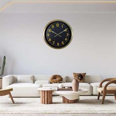 Vintage Klasik 60 x 60 Cm Metal Duvar Saati