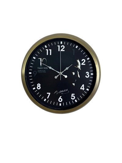 Vintage Prestige 36 Cm Eskitme Atatürk Duvar Saati