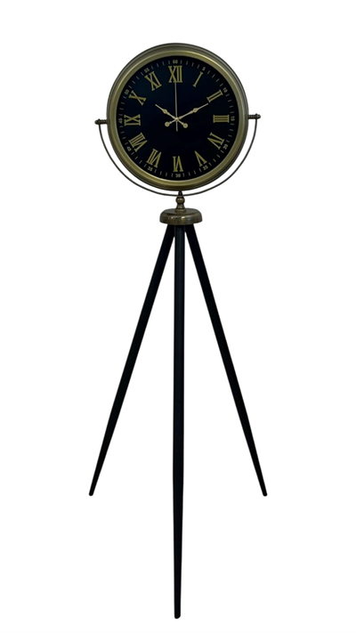 Vintage Roma Rakamlı Modern Tripod Ayaklı Saat