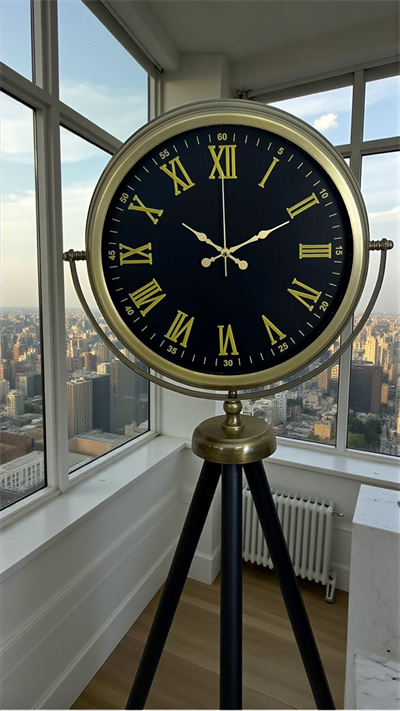 Vintage Roma Rakamlı Modern Tripod Ayaklı Saat