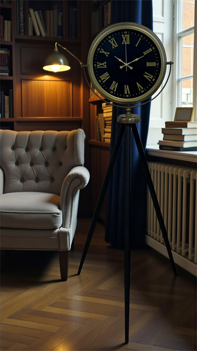 Vintage Roma Rakamlı Modern Tripod Ayaklı Saat