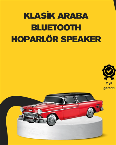 Vintage Tasarımlı LED Işıklı Bluetooth Hoparlör 10W