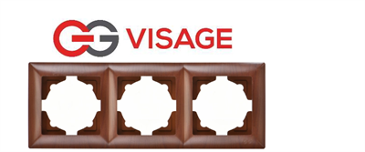 Visage Amazon Ceviz 3 Lü Çerçeve - Priz ve Anahtar İçin Uyumlu Çerçeve