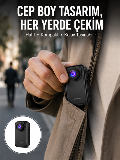 Vlog ve Sosyal Medya Çekimleri İçin Kompakt Taşınabilir Kamera Yeni Nesil
