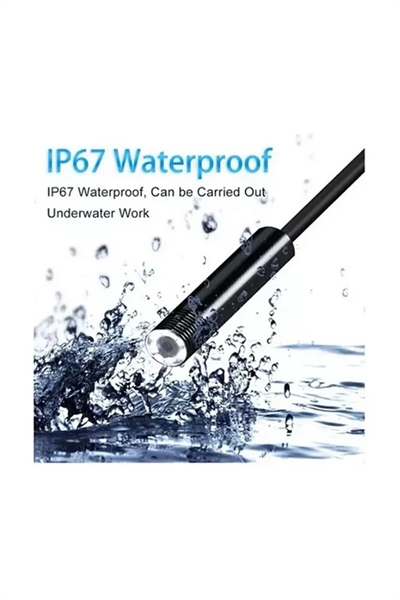 Vtn-02 Endoskop Yılan Video Kamera Led’li 2 Metre 7 Mm Sert Kablo Su Geçirmez