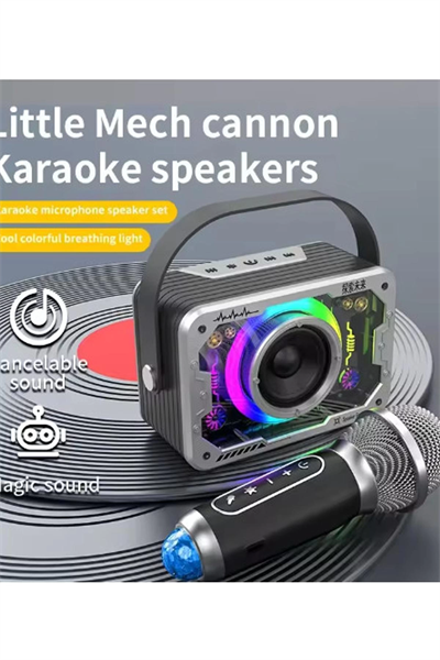 Vtn-82 Taşınabilir Kablosuz Işıklı Bluetooth Hoparlör Ses Değiştirme Özellikli