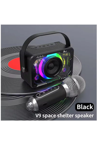 Vtn-82 Taşınabilir Kablosuz Işıklı Bluetooth Hoparlör Ses Değiştirme Özellikli