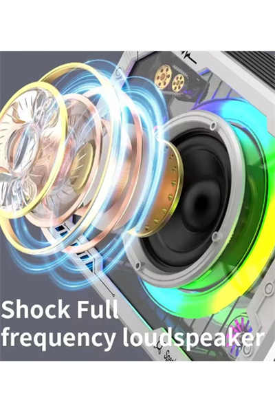 Vtn-82 Taşınabilir Kablosuz Işıklı Bluetooth Hoparlör Ses Değiştirme Özellikli