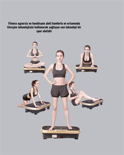 Vücut Şekillendirmeye Yardımcı Titreşimli Spor Platformu