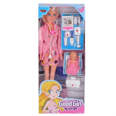 WG-115225A Aksesuarlı Doktor Bebek 29 cm -Vardem