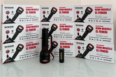 WISON WS-5572 20W Uzun Menzilli Şarjlı Metal El Feneri (3936)