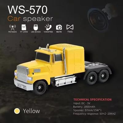 WS-570 Araba Şekli Bluetooth Hoparlör Retro HIFI Stereo Soundbox Masaüstü Bilgisayar Müzik Çalar (3936)